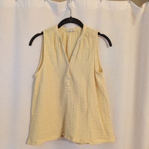 Pastel yellow Lou & Grey sleeveless top XS